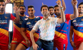 Video shoot with Pro Kabaddi team ‘UP Yodha’